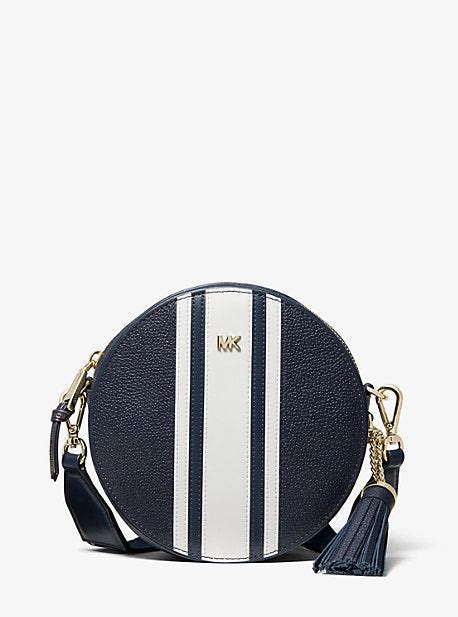 pebbled leather canteen crossbody bag michael kors|Logo Tape Pebbled Leather Canteen Crossbody Bag .